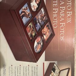 Cherry Wood Photo Box