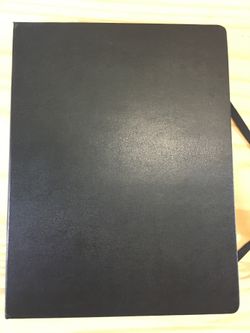 Moleskine Black Hardcover Lined Notebook Journal w/ Elastic Closure Ribbon Black