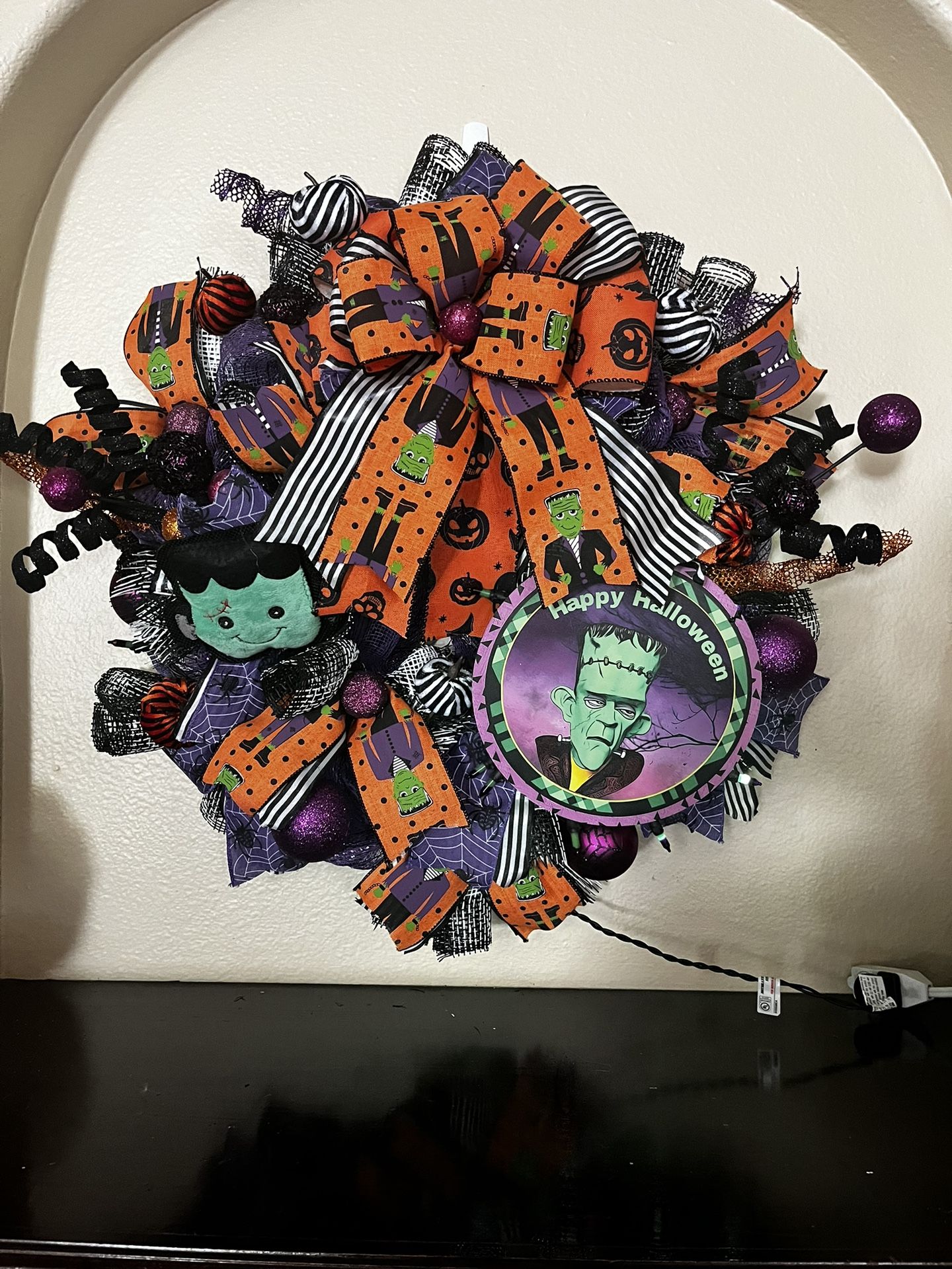 Frankenstein Halloween Wreath
