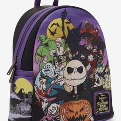 Nightmare Before Christmas Loungefly Holiday Backpack Purse