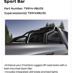 Nissan Frontier Sport Roll Bar 2022-2024