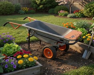Worx WG050 Aerocart Wheelbarrow Wheelbarrell! Some cosmetic wear, works great!