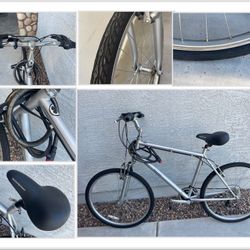 Adult Bike - 26in - 7 Speed - Silver - Nishiki