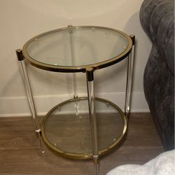 Clear End Table 