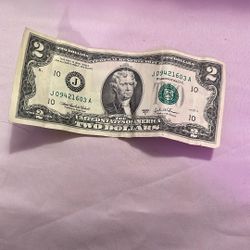 2003 2 dollar bills United States 