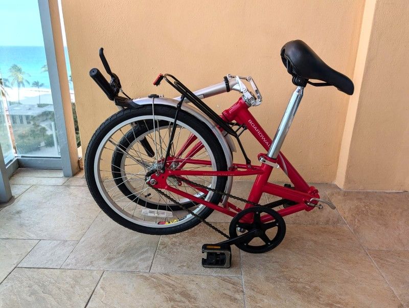 DAHON Boardwalk 20インチ レッド DAHON Boardwalk Folding Bike 20 Wheels