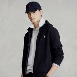 New Men’s Polo Ralph Lauren Interlock Track Jacket, Black, Size 4XL. NWT 