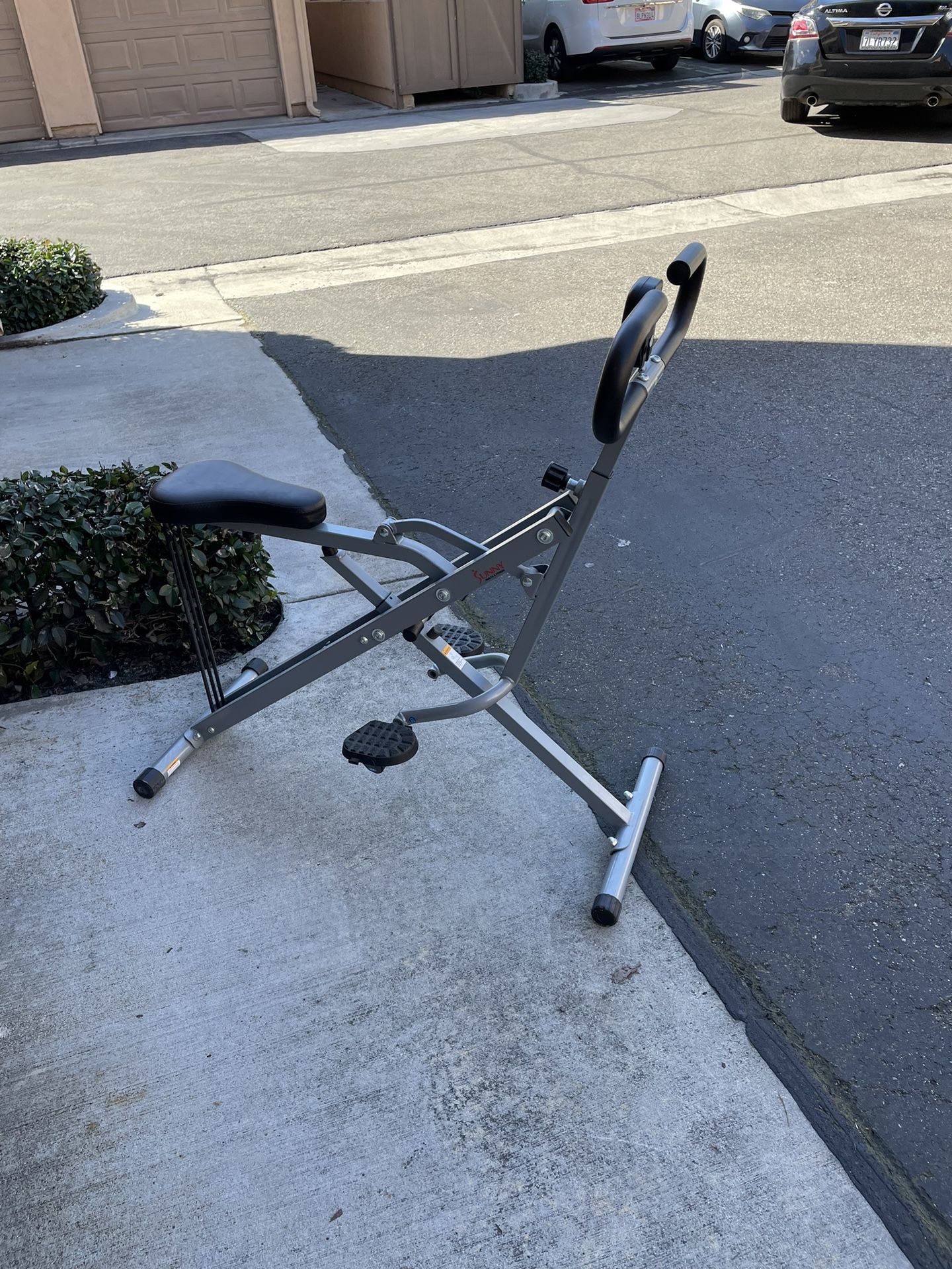 Upright Row-N-Ride Rowing Exercise Machine