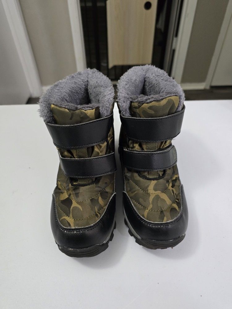 UBFEN Camo Winter Snow Boots For Kids
