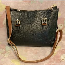 Valentina designer vintage italian premium pebbled leather handbag (unused)