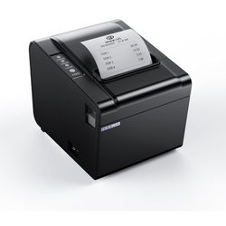 Rongta POS Receipt Printer, 80mm Thermal Printer, ESC/POS, Restaurant Kitchen Printer with Auto Cutter Support Cash Drawer,USB Serial Ethernet Receipt