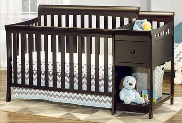 Sorelle Florence Crib & Changer in Espresso