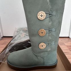UGG Bailey Suede Button Triplet Tall Boots