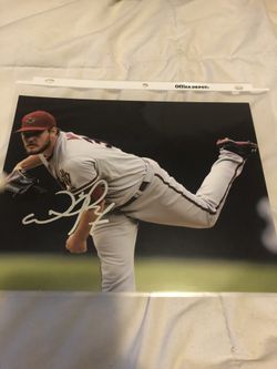 Wade Miley autographed photo