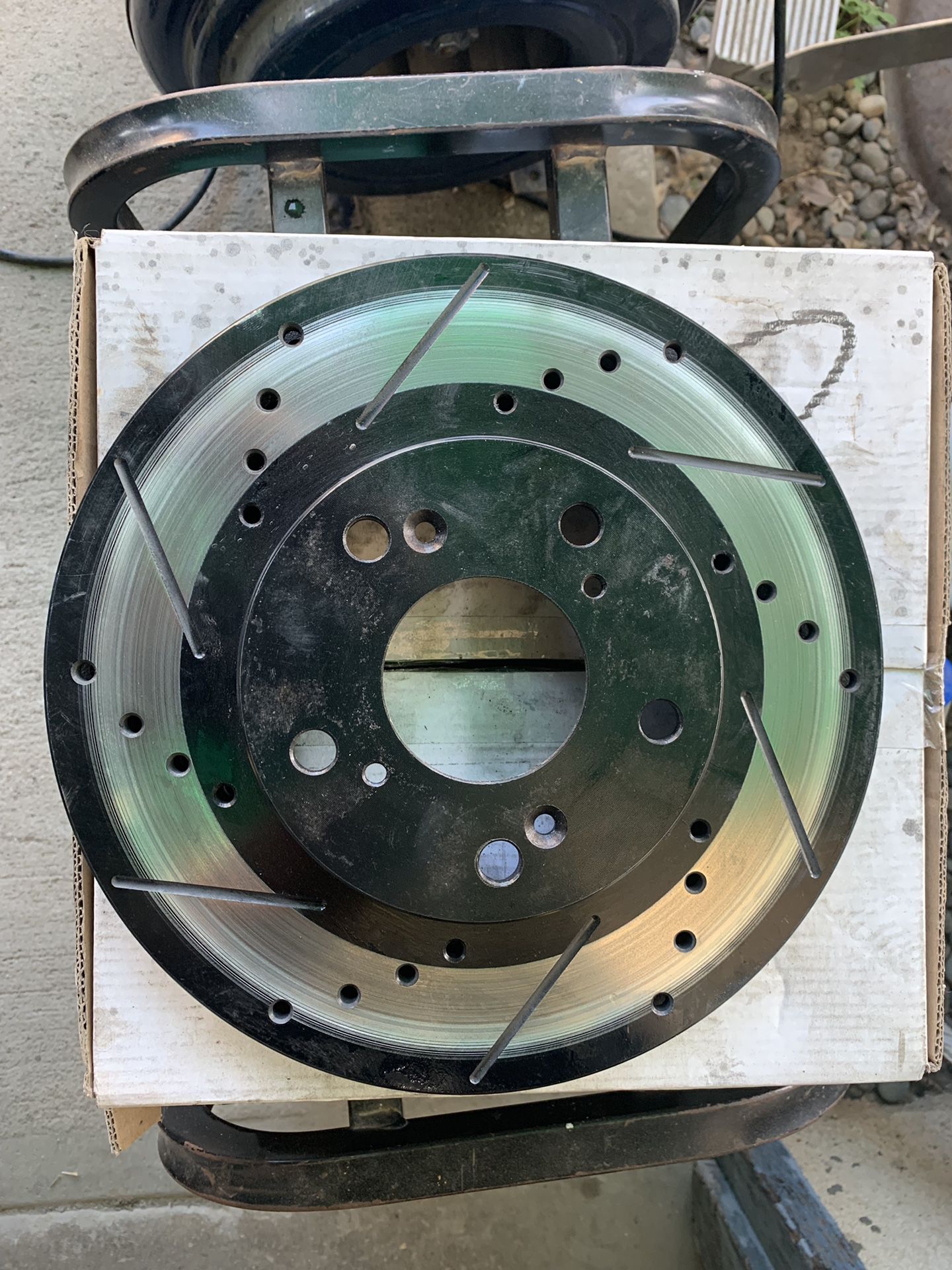 Pair (2) Drilled and Slotted Rotors
