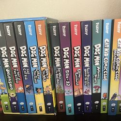 Dog Man & Cat Kid Books