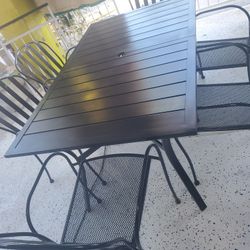 Metal Patio Table Set 