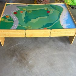 Train Table With Trains Already Assembled