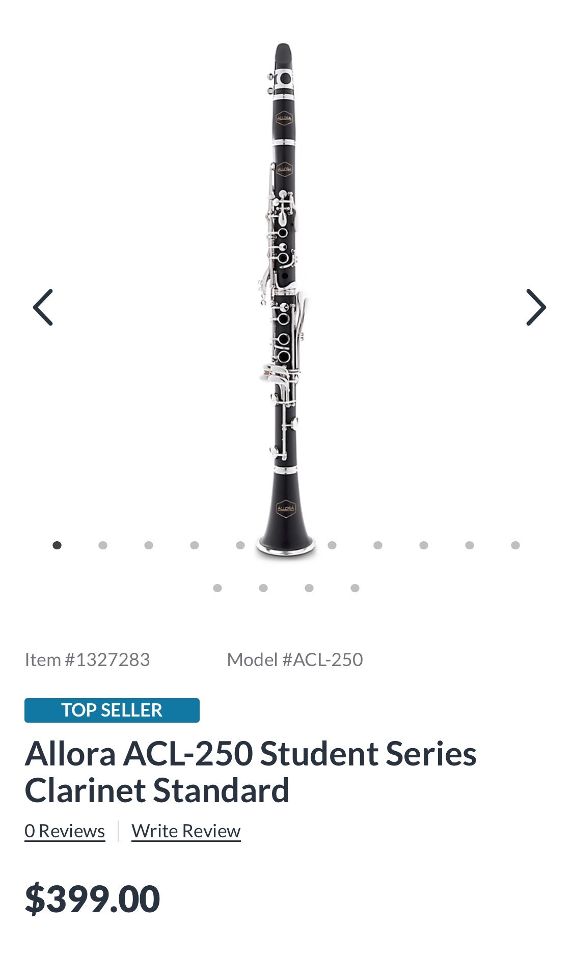 USED - Allora ACL-250 Student Clarinet Standard