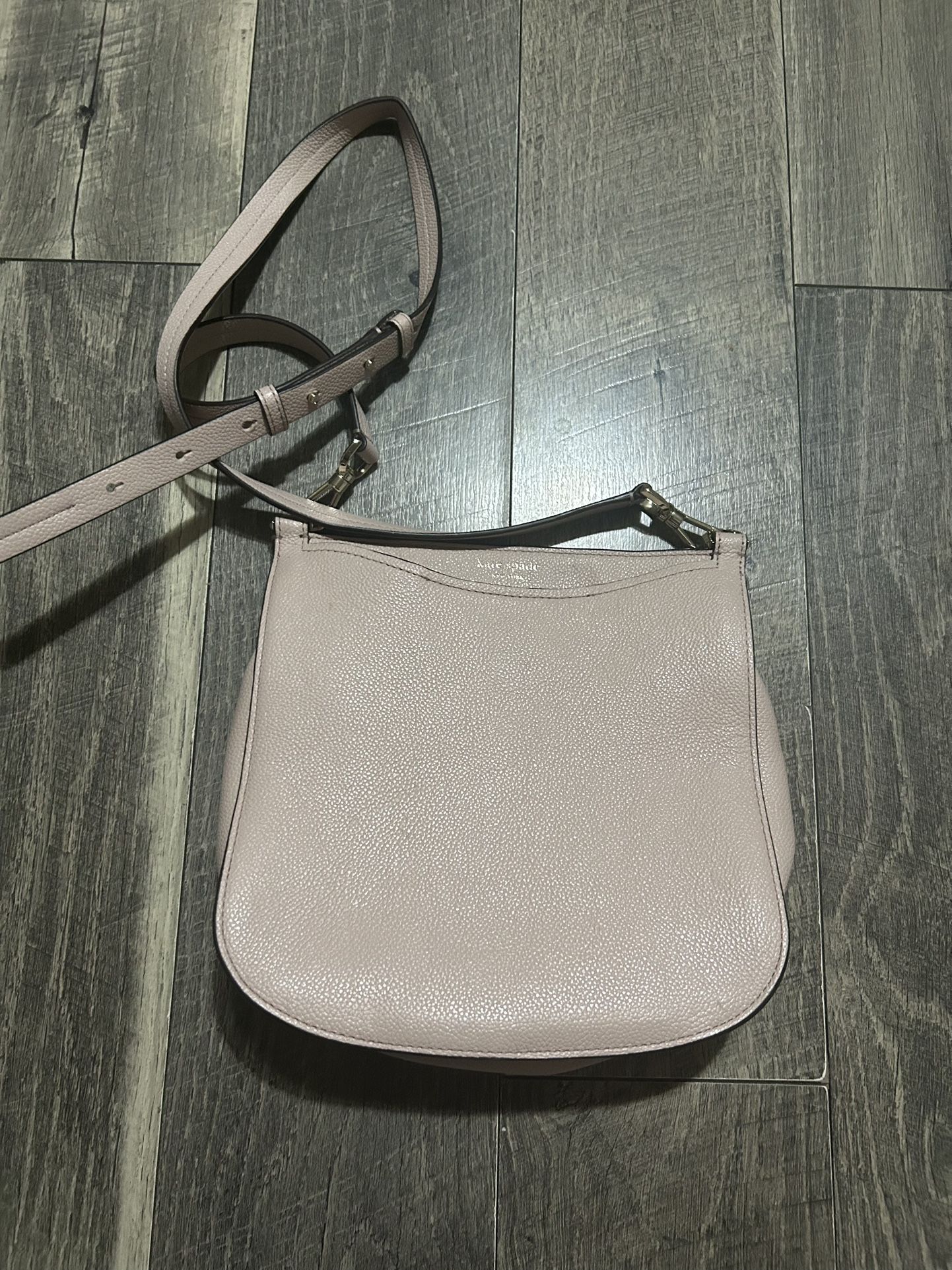Kate Spade Light Pink Pebble Leather Medium Purse Handbag Bag Crossbody