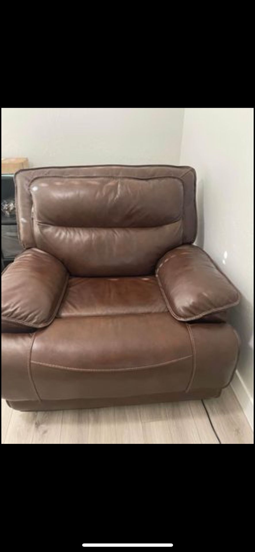 Power Leather Recliner 