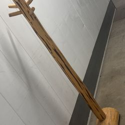 69” Natural Cedar Wood Floor Log Coat Hanger 