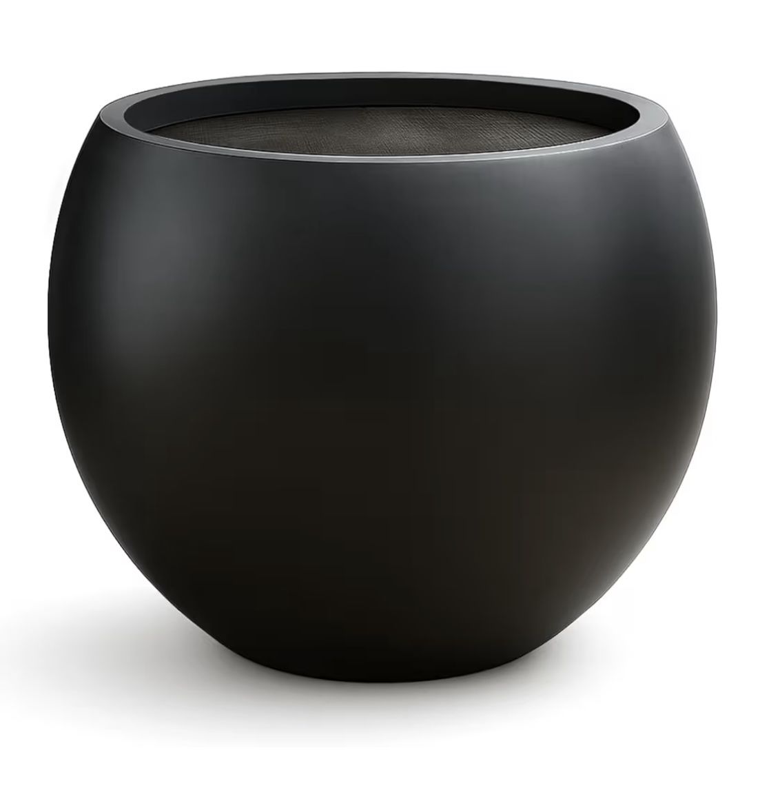 NEW LARGE Sphere Fiberstone Planter for Outdoor or Indoor Pot for Plants Trees