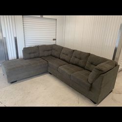 Gray sectional couch
