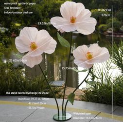 Giant floral decor