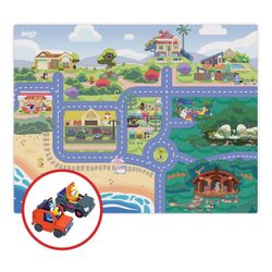New Large Bluey Imaginmat With Two Cars