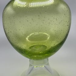 Vintage Bubble Glass Vase