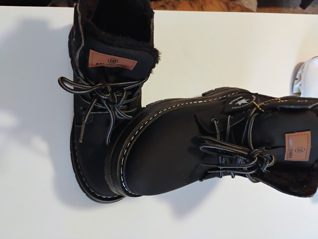 New Black Fur Boots Womens