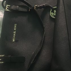 Michael Kors black large tote bag shoulder pocketbook