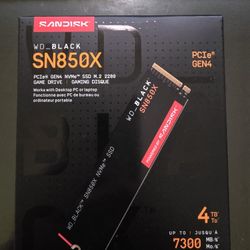 WesternDigital WD_BLACK SN850X 4TB SSD - BRAND NEW