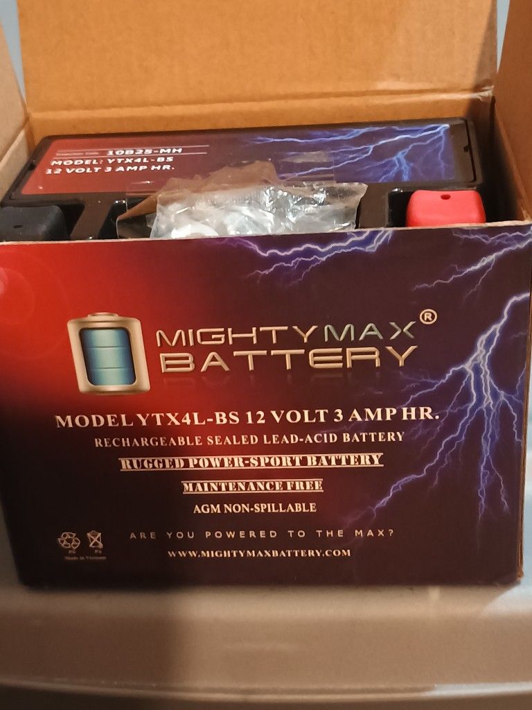 Brand New 12 Volt 3 Amp Battery