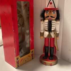 Nutcracker Christmas Figurine – Never Used – With Worn Box 
