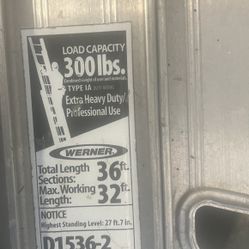 Werner 36’ Heavy Duty Ladder