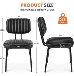 Dining chair leather