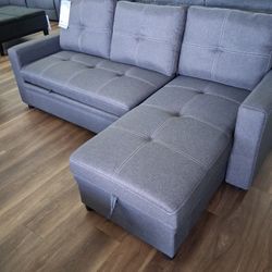 2pc Sectional In Grey