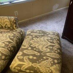 2 Chairs $175each 1 ottoman $80 Can Break Up Set