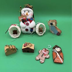 Variety Of Vintage Christmas Ornaments-rare