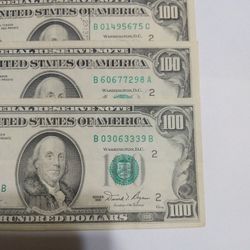 Fancy Numbers $100 -- Years 1980s