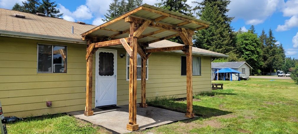 Patio/porch Cover Wood Structure Free Standing
