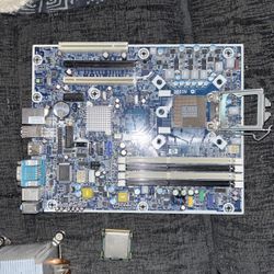 CPU (I5), Heatsink, & Motherboard 