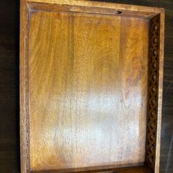 Wood Brown Tray 