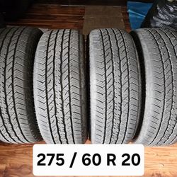 275 / 60 R 20 (4) TIRES HANKOOK AT 