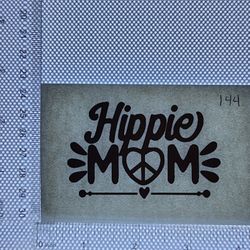 Iron On Heat Transfer  Good For T-shirts Sweaters Jackets T Shirt Design Size Is About 2x3 Hippie Mom #144