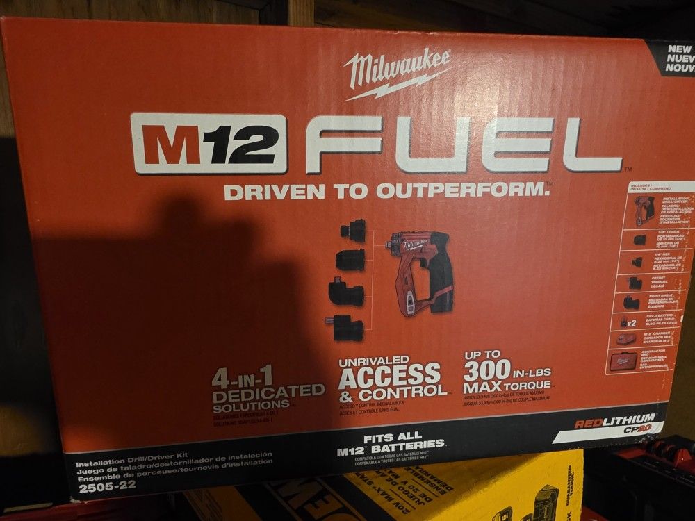 Milwaukee M12 Instalation Drill Kit Pick Up Concord