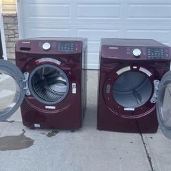 Samsung Electric front load washer and dryer set