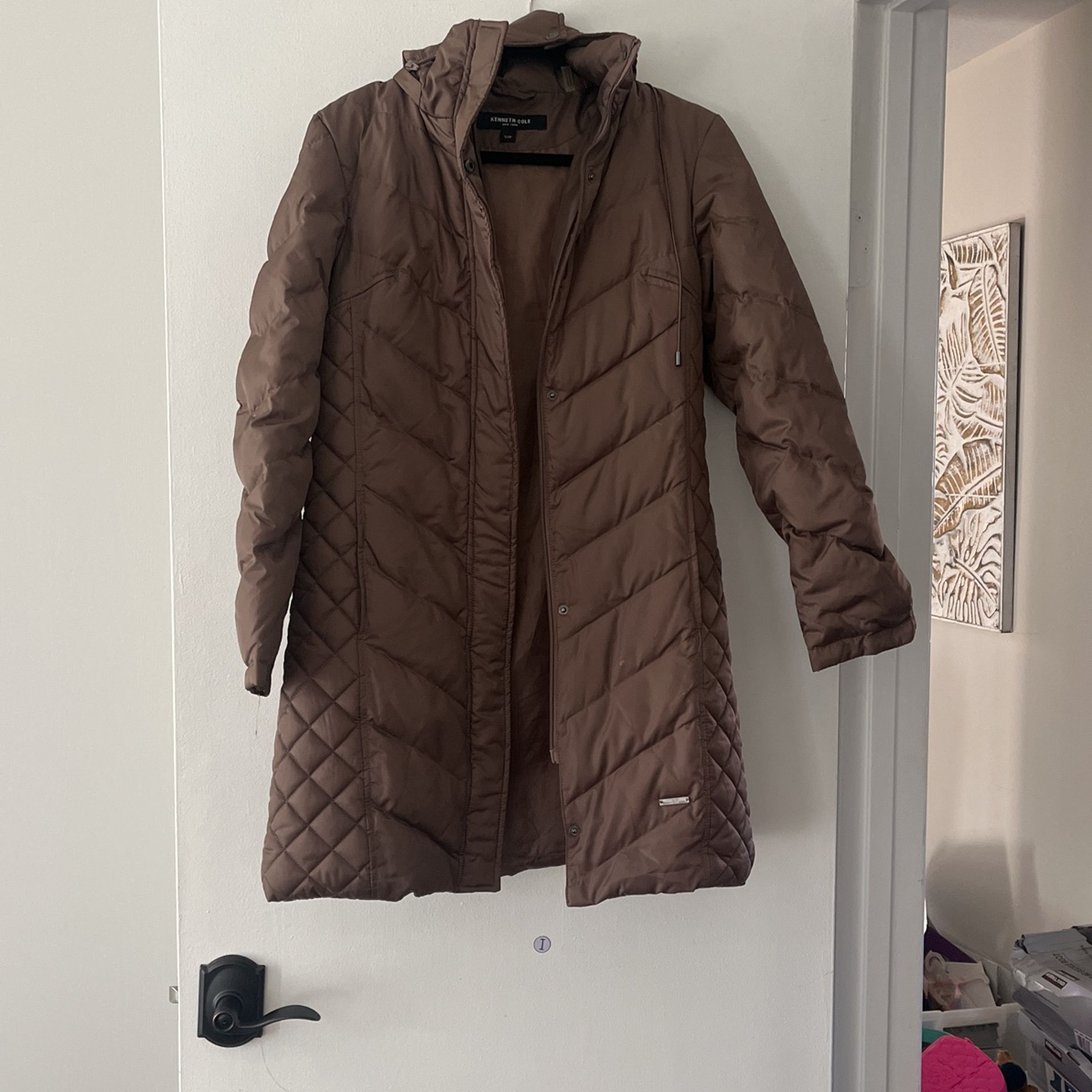 Brown Winter Trench Coat